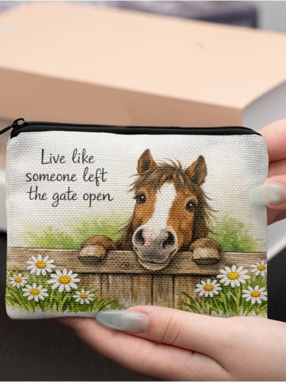 EQUESTRIAN Mini Zip Top Accessory Pocket